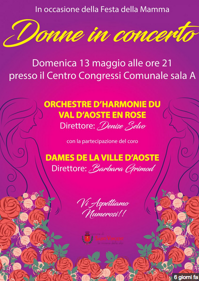 Festa della mamma: un concerto in rosa a Saint-Vincent