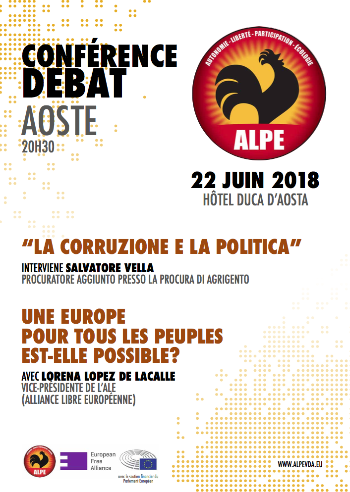 Alpe, una conferenza sulla corruzione e sull'Europa