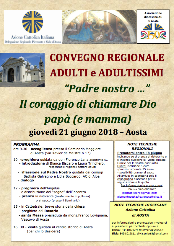 Azione cattolica, convegno regionale adulti e adultissimi