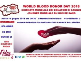 Fidas VdA, Giornata mondiale dei donatori di sangue in Cittadella