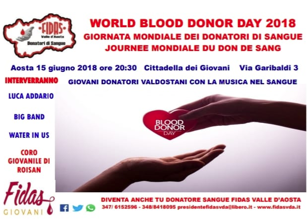 Fidas VdA, Giornata mondiale dei donatori di sangue in Cittadella