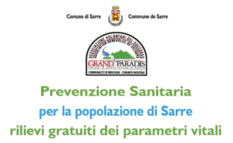 Rilievi gratutiti dei parametri vitali per la popolazione di Sarre