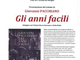 A Morgex, Giovanni Pacchiano presenta Gli anni facili