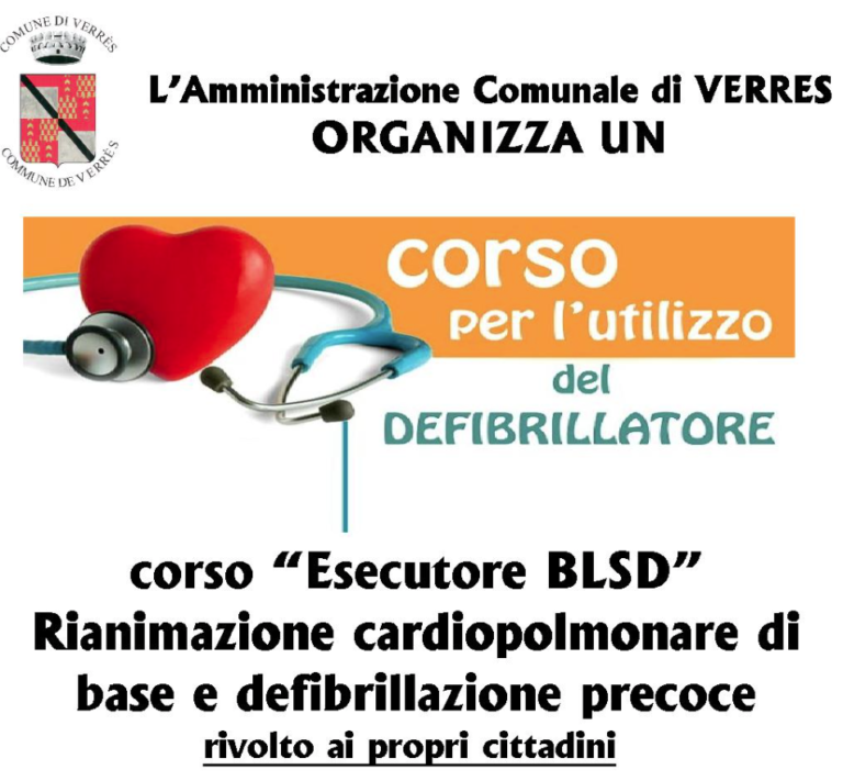 Defibrillatore, un corso per i cittadini di Verrès