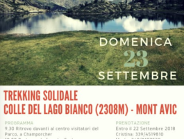 Emergency, un trekking solidale al Colle del Lago Bianco