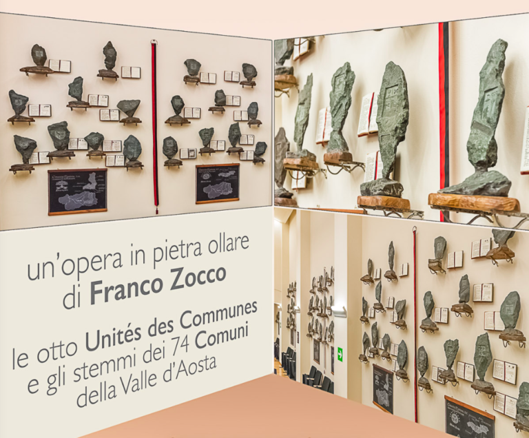 Franco Zocco presenta le sue opere dedicate ai Comuni e alle Unités valdostane