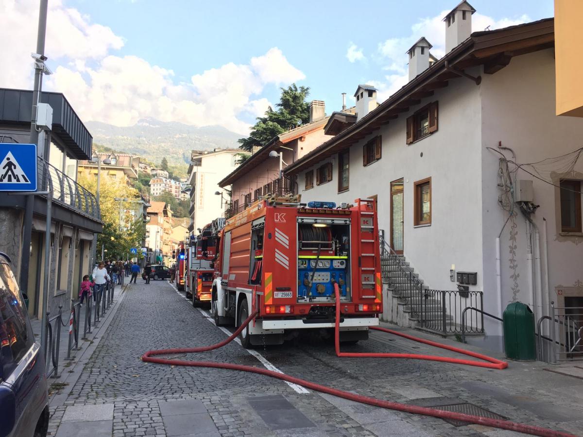 Incendio in abitazione a Saint-Vincent