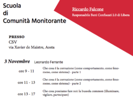 Libera VdA, due giornate con la scuola di comunità monitorate