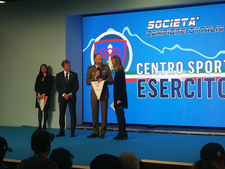Il Centro sportivo Esercito è Società Campione d'Italia