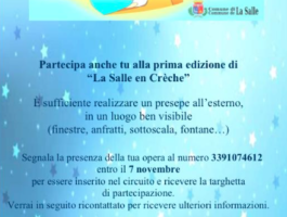 Presepi, al via La Salle en Crèche