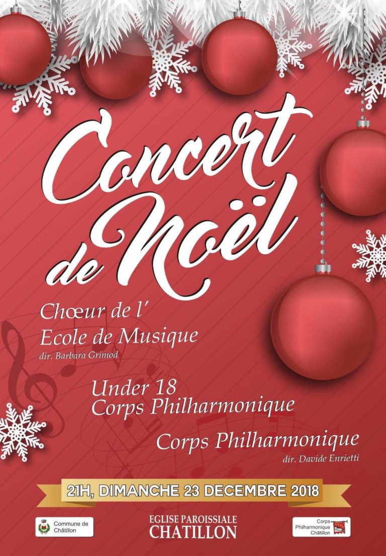 Concert de Noël del Corps philarmonique di Châtillon