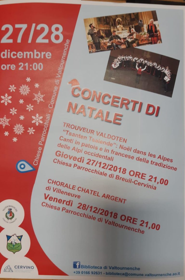 Concerti di Natale a Valtournenche