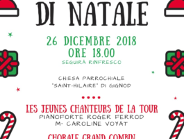 Gignod, concerto di Natale nella chiesa Saint-Hilaire