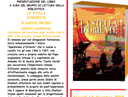 Laurent Sarteur presenta La stella d\'Oriente, a Nus