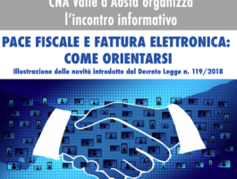 Pace fiscale e fattura elettronica, un incontro informativo ad Aosta
