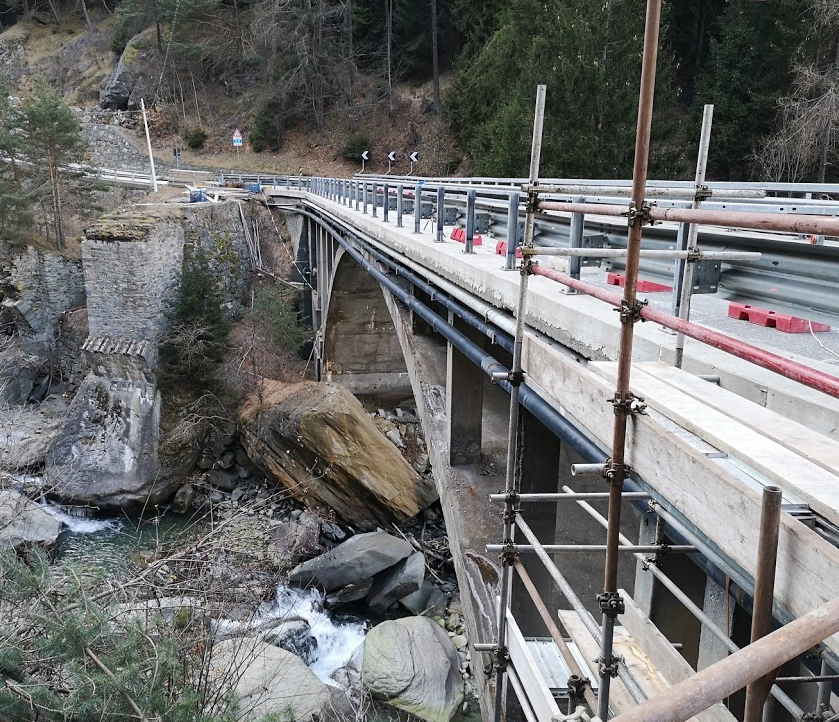Ponte di Chevril, lavori di rinforzo senza chiusura del traffico