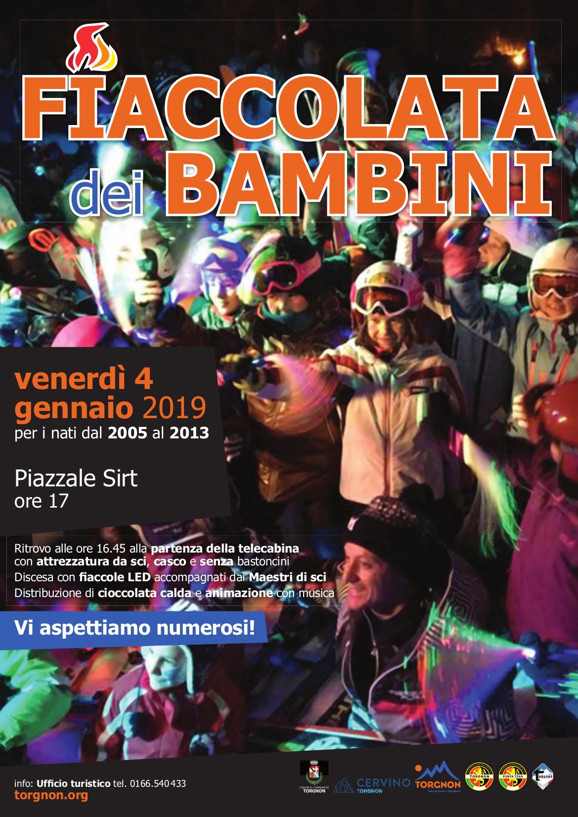 Fiaccolata dei bambini a Torgnon