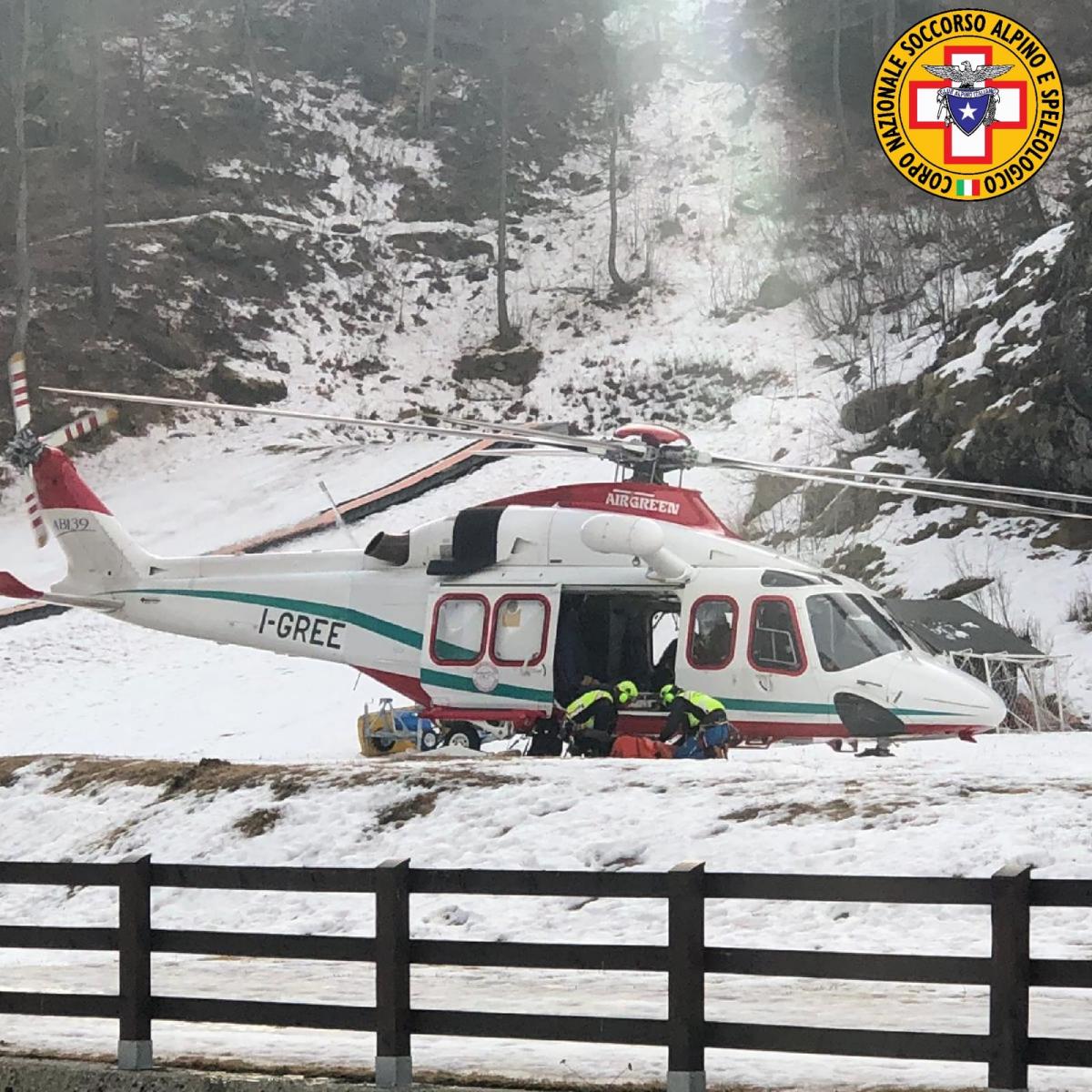 Ghiacciatrice torinese caduta a Gressoney