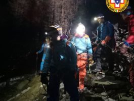 Intervento notturno per sette ghiacciatori in pericolo a Cogne