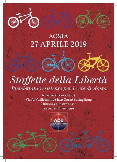 Biciclettata resistente ad Aosta