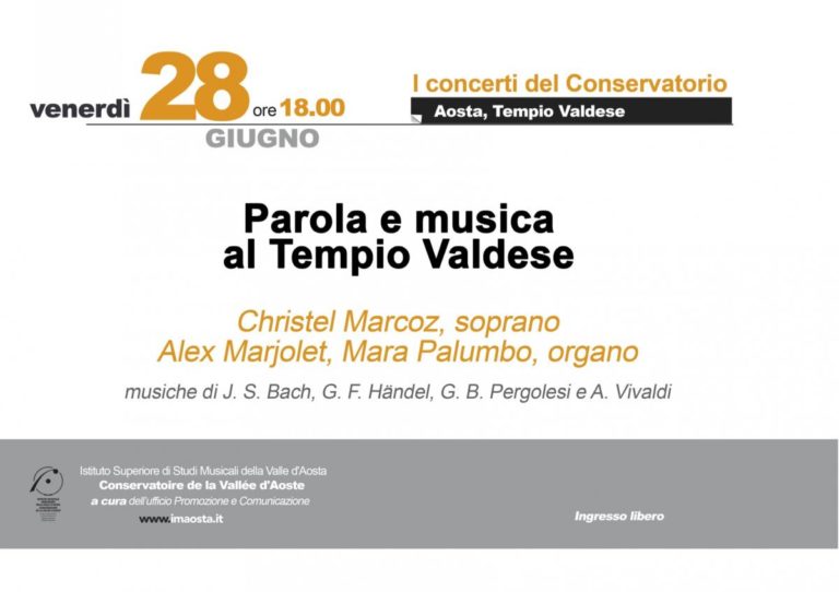 Al Tempio Valdese risuonano le note di Bach, Händel, Pergolesi e Vivaldi