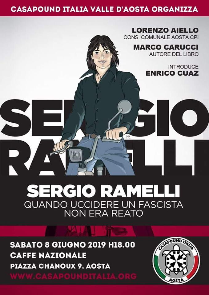 CasaPound Valle d'Aosta presenta il fumetto su Sergio Ramelli