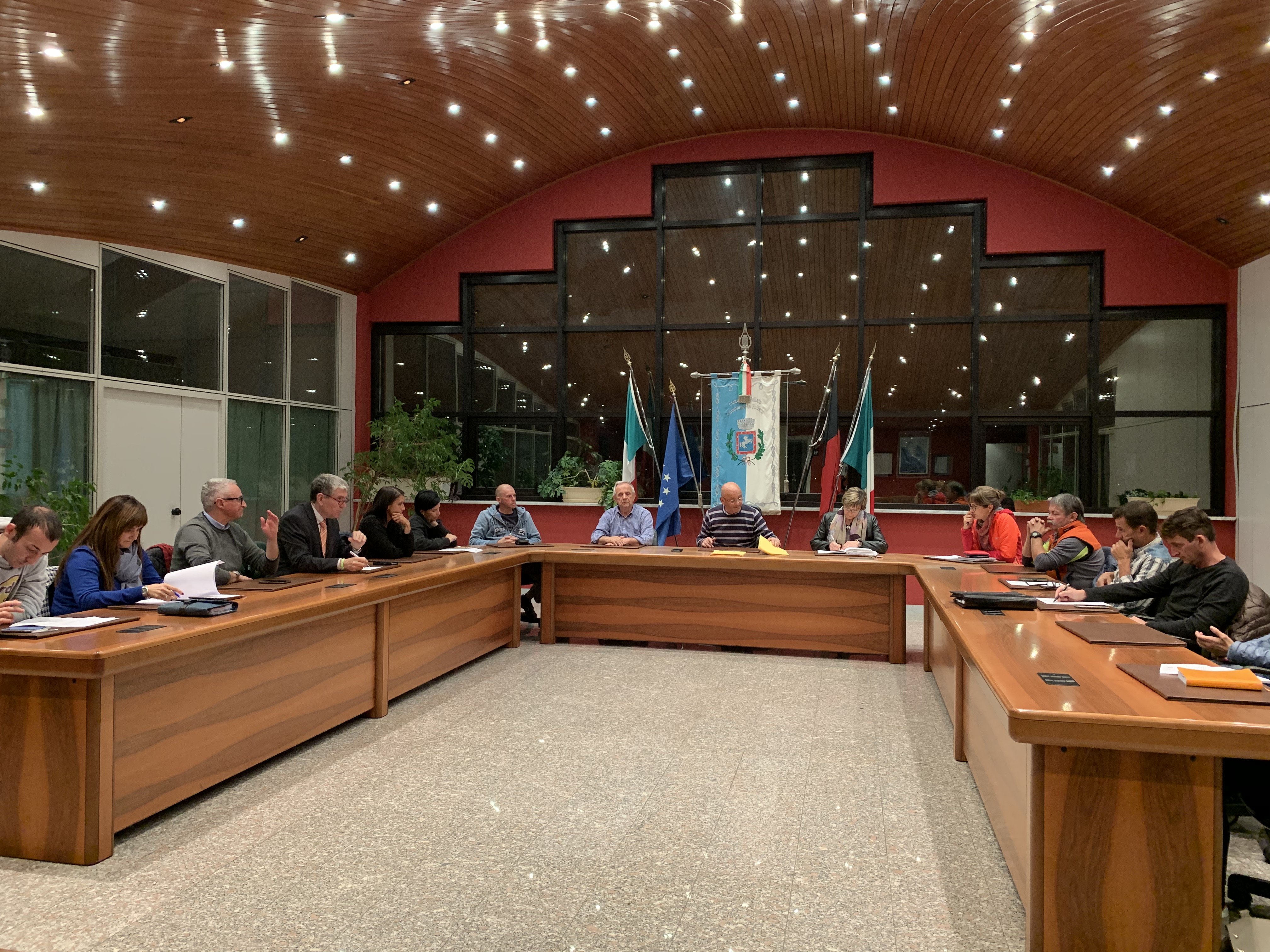 Consiglio comunale a Pollein il 30 ottobre 2019