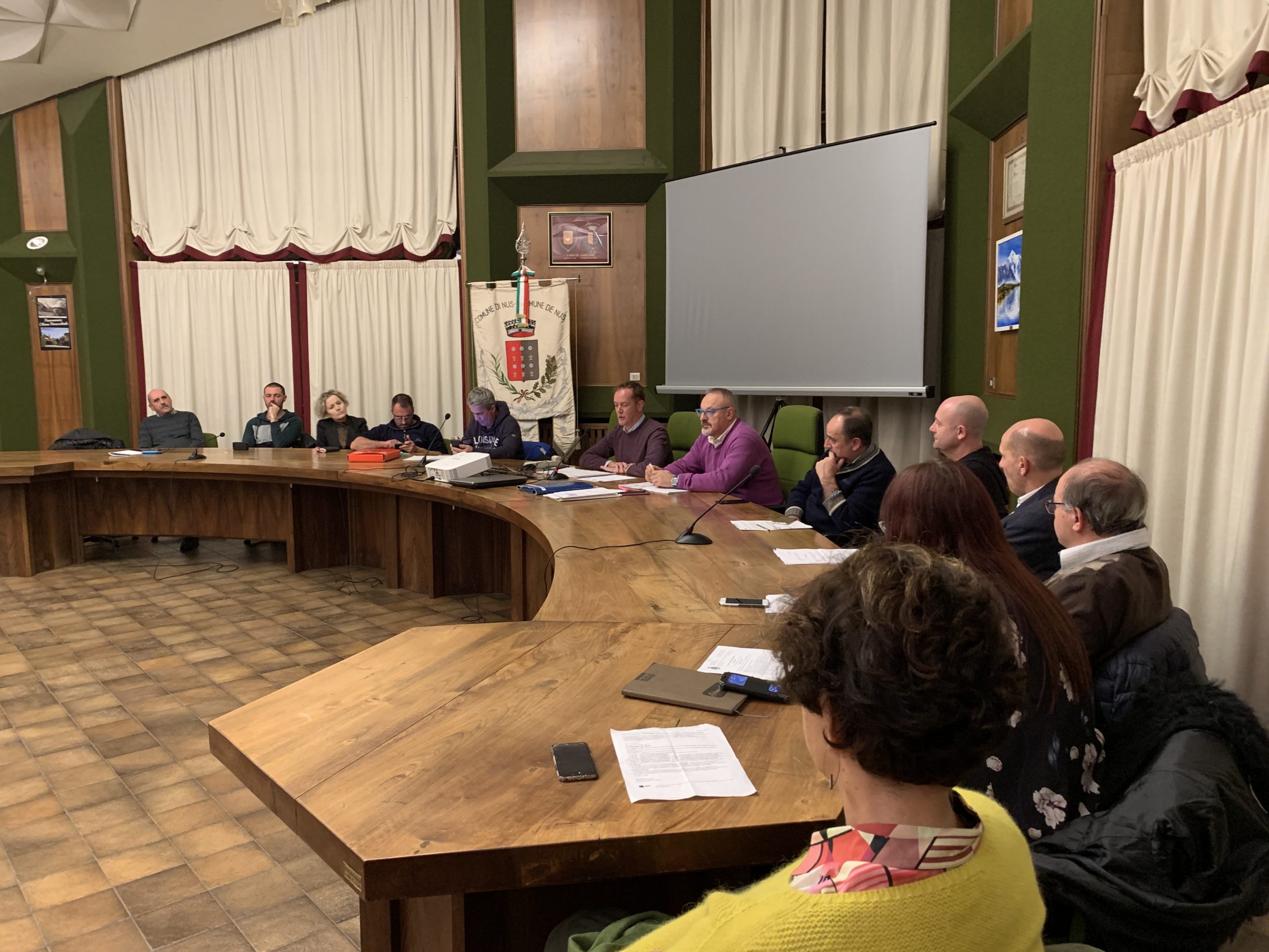 Consiglio comunale a Nus il 28 novembre 2019