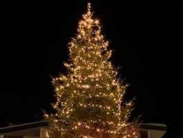 L\'accensione dell\'albero di Natale a Breuil-Cervinia