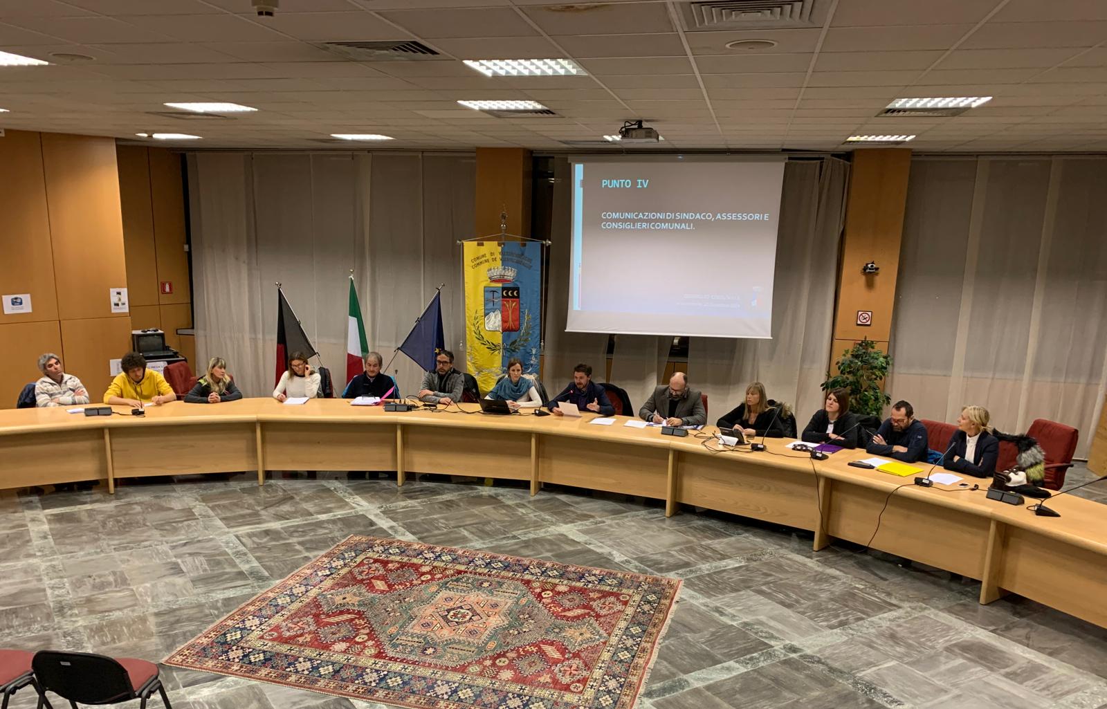 Consiglio comunale a Valtournenche il 23 dicembre 2019