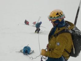 Tre alpinisti francesi soccorsi a monte del Toula