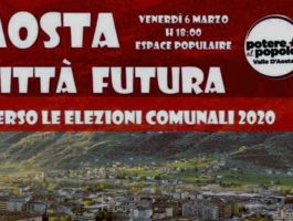 Potere al popolo riflette su Aosta città futura
