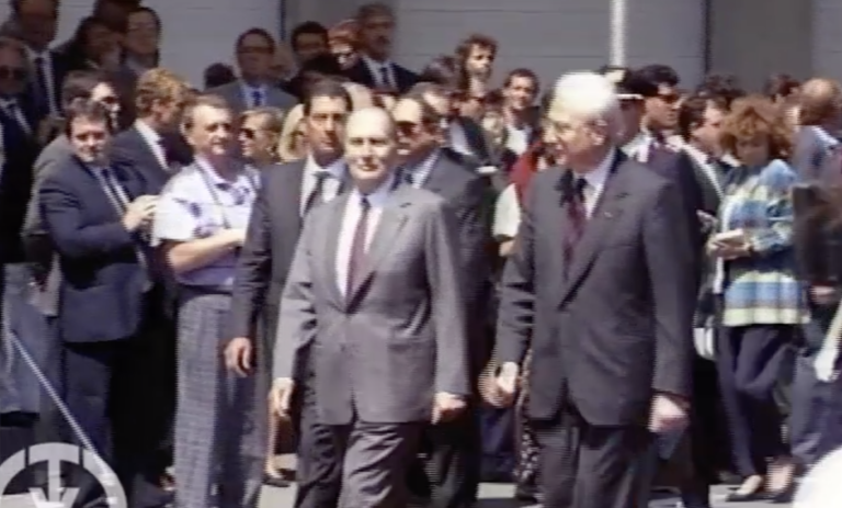 Tele Alpi - 1990: Cossiga e Mitterrand in Valle d'Aosta