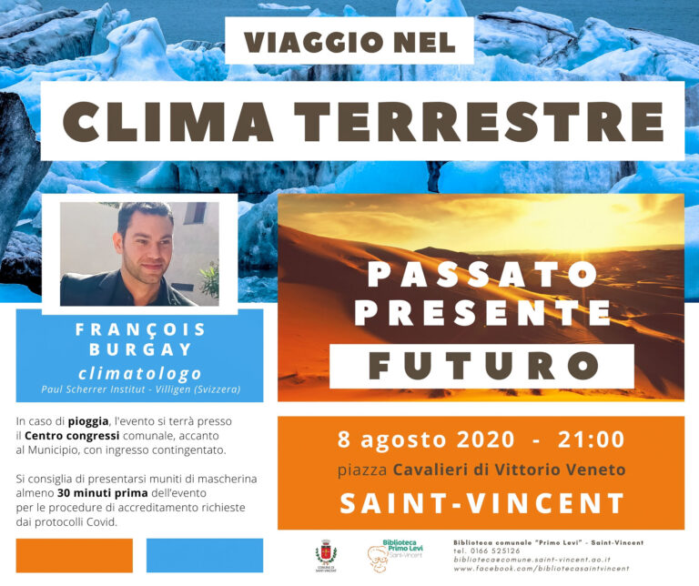 Viaggio nel clima terrestre con François Burgay