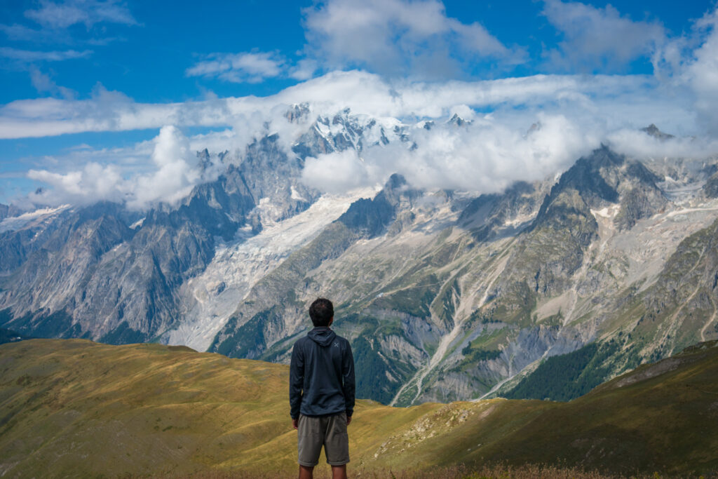 Il Monte Bianco Dal Mont De La Saxe