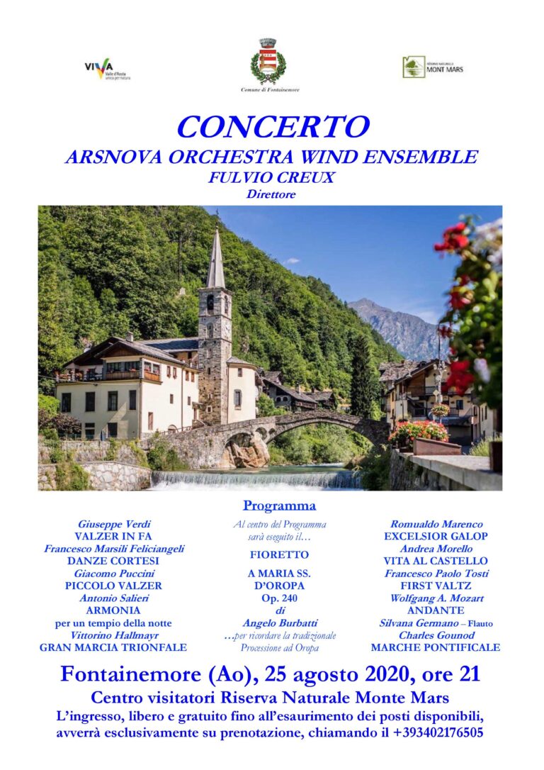 Arsnova Orchestra Wind Ensemble a Fontainemore