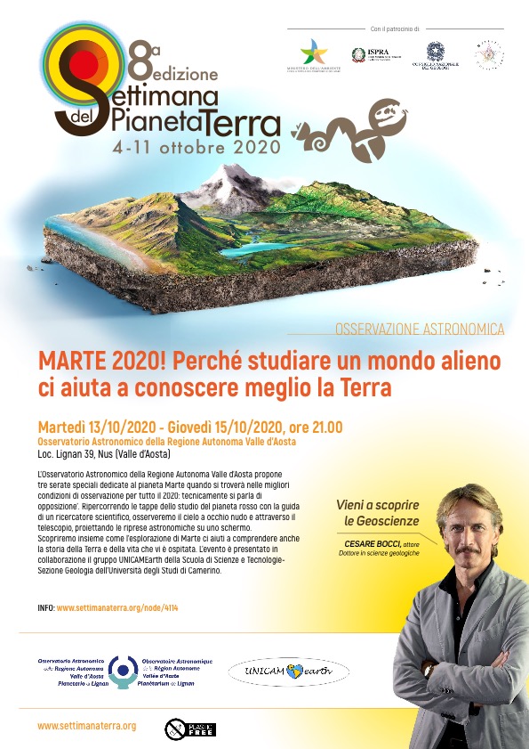 La settimana del Pianeta Terra 2020 Marte 2020! Perché studiare un mondo alieno ci aiuta a conoscere meglio la Terra