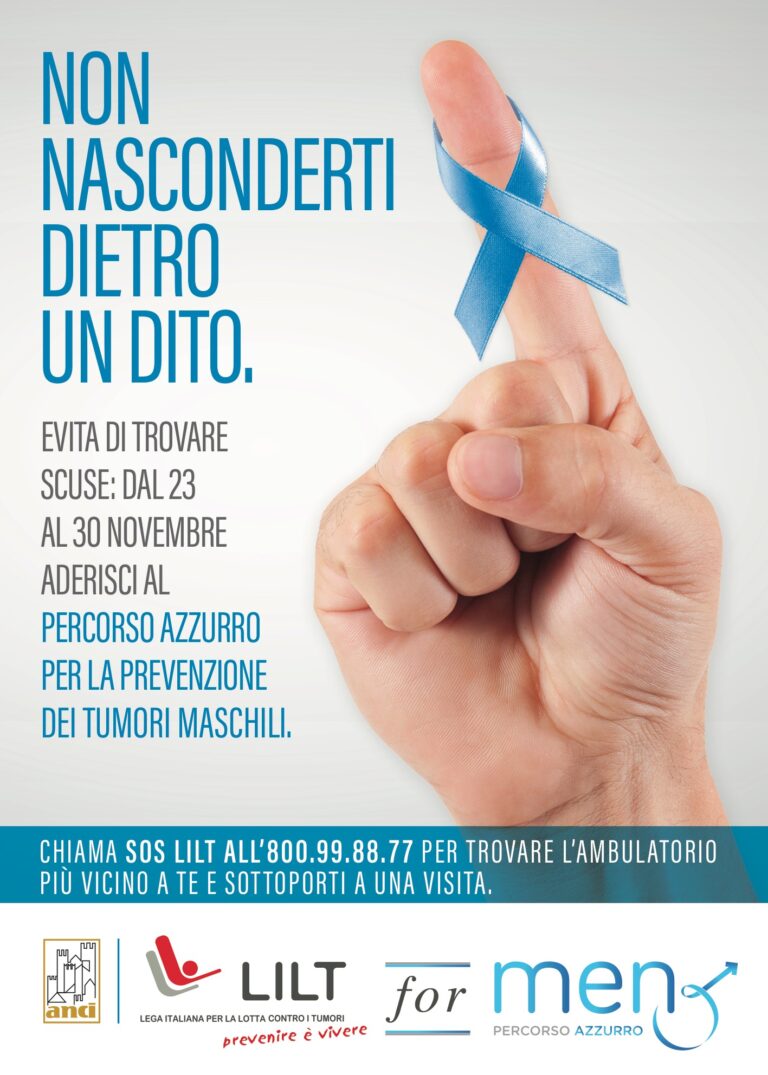 Campagna Lilt 2020 per la prevenzione dei tumori maschili
