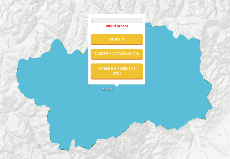 Valle d'Aosta sotto la media nazionale per la Tassa rifiuti