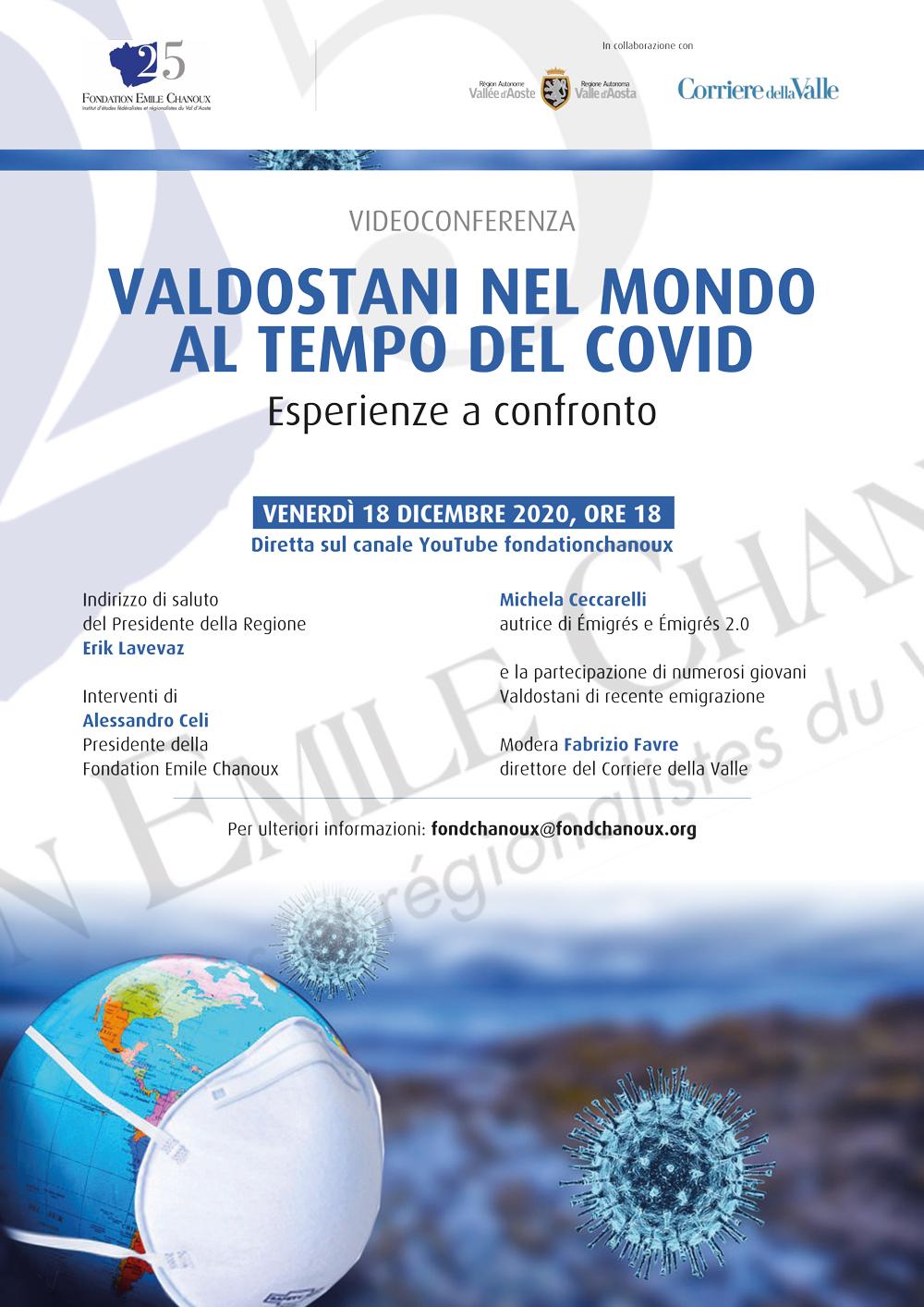 Un webinar sui Valdostani nel mondo durante il Covid