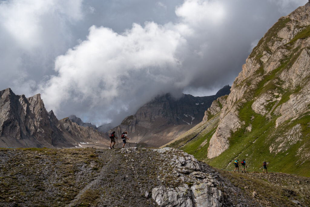 Dal Col San Bernardo verso Il rifugio Frassati