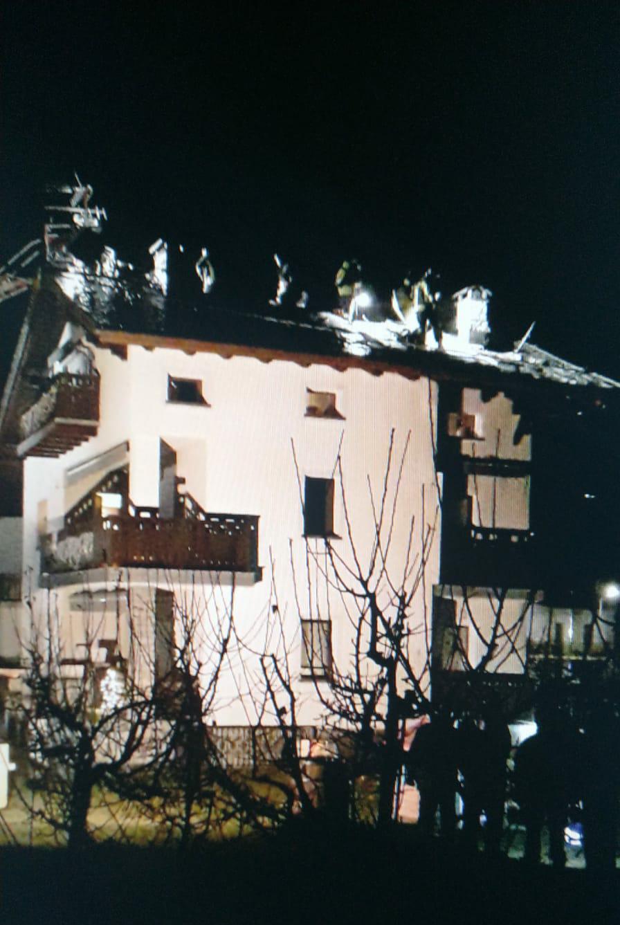 Incendio a Aymavilles