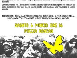 Una manifestazione contro le violenze sui migranti