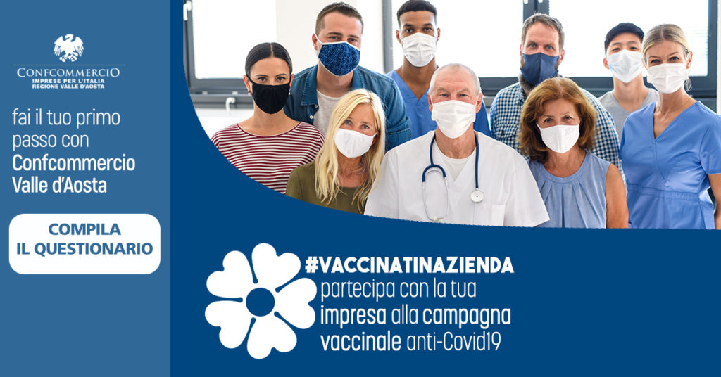 Confcommercio VdA: un questionario sulla campagna vaccinale anti-Covid