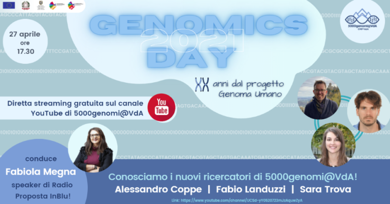 Genomics Day 2021: 3 nuovi giovani ricercatori si raccontano