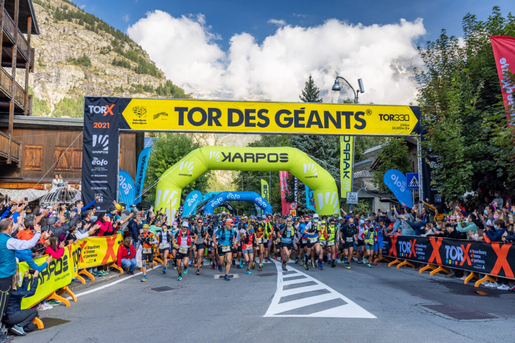 La partenza del Tor des Géants 2021