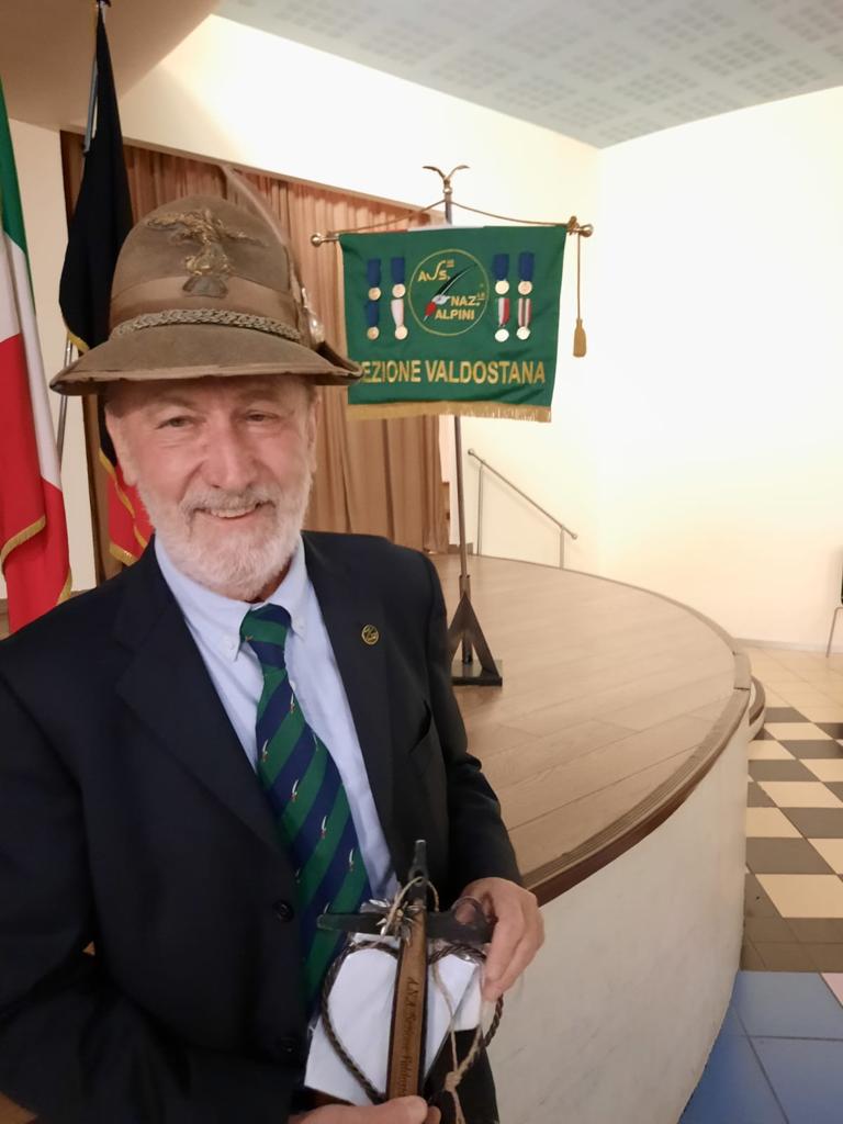 Carlo Bionaz: rieletto presidente dell'Associazione Alpini VdA