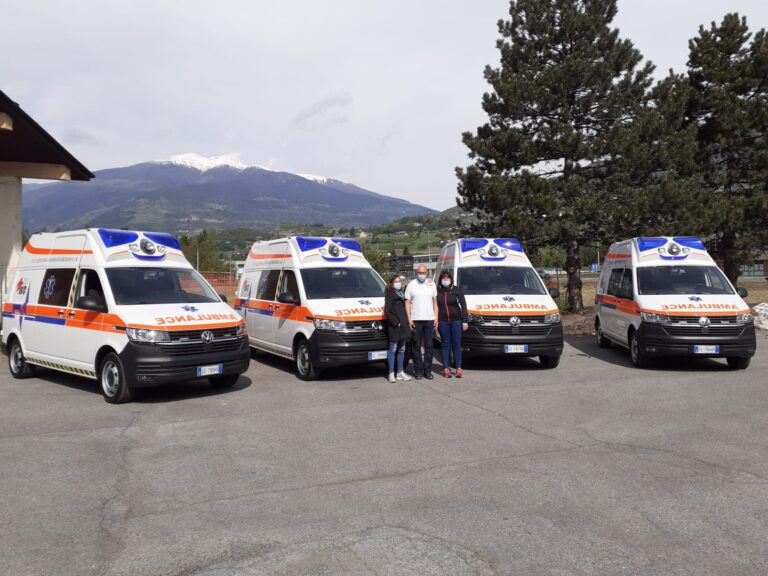 4 nuove ambulanze per il 118 della Valle d'Aosta