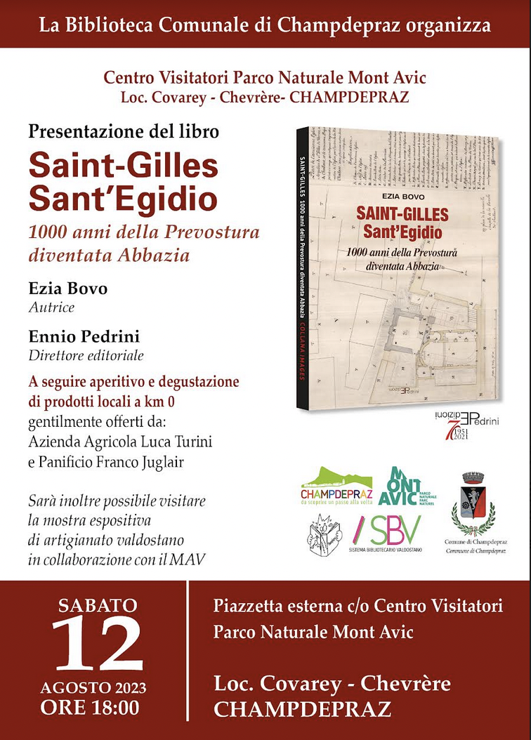 Un libro sulla Prevostura di Saint-Gilles a Champdepraz