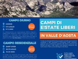 Libera VdA organizza i Campi di E!state Liberi per ragazzi